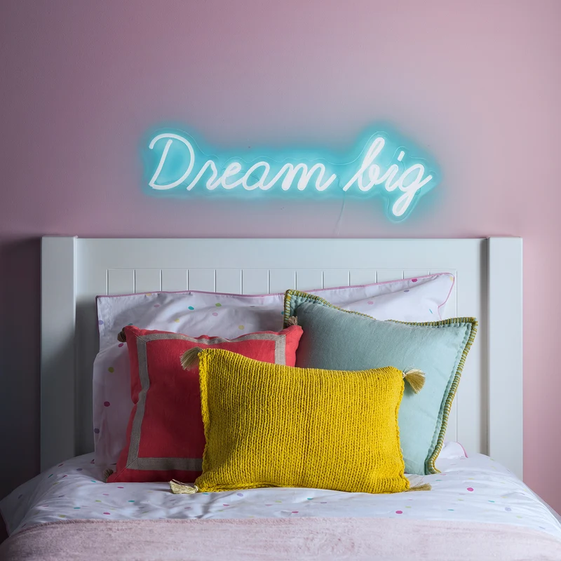 LED Neon Leuchtschriftzug Dream Big