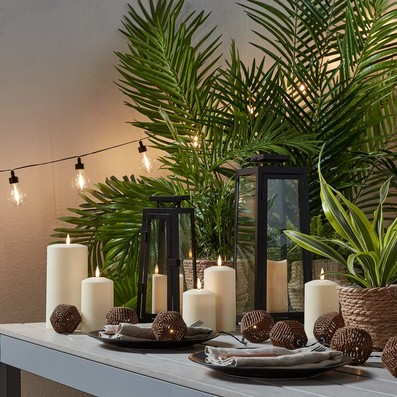 20er LED Party Lichterkette Retro Outdoor batteriebetrieben