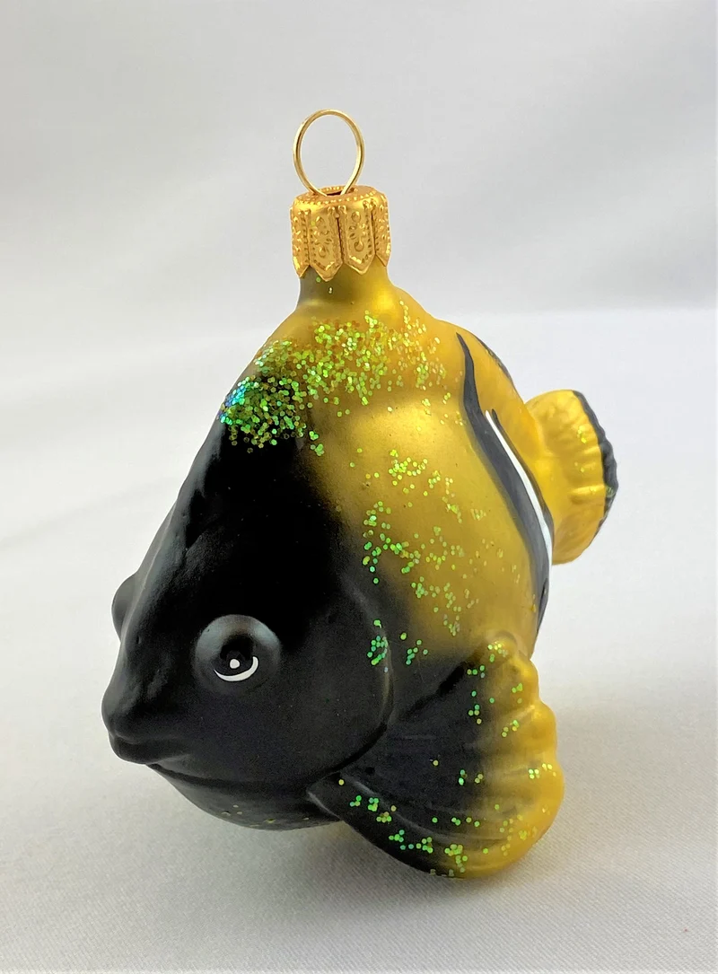Kleiner Riff-Fisch gelb schwarz