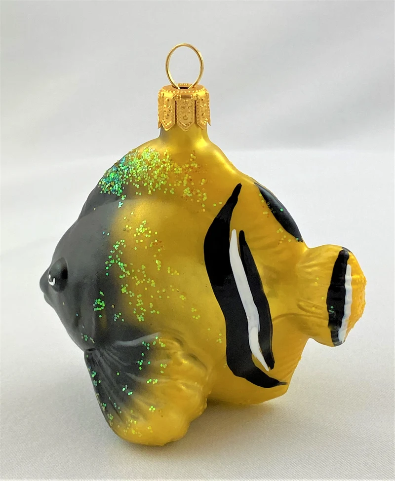 Kleiner Riff-Fisch gelb schwarz