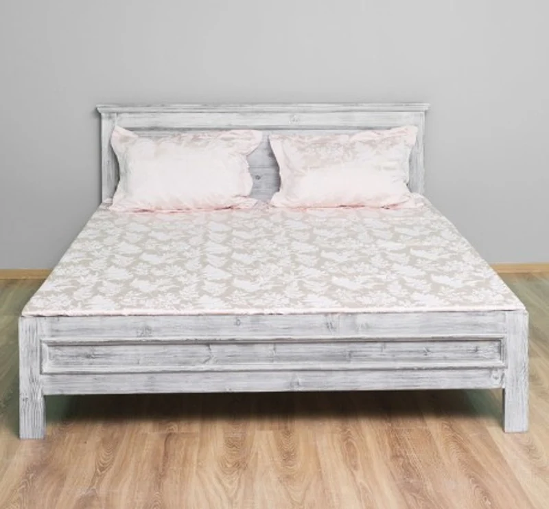 Casa Padrino Bett im Landhausstil, 140 x 200 x 93 cm