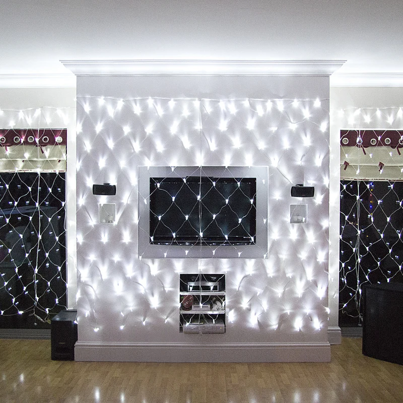 Core Connect 2m x 2m 140er LED Lichternetz weiß koppelbar transparentes Kabel