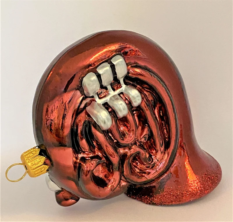 Horn bordeauxrot