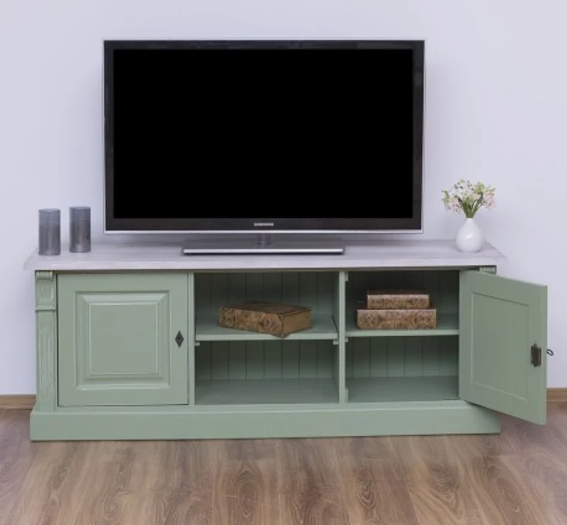 Casa Padrino Kommode im Landhausstil mit 2 Türen, 160 x 46 x 60 cm