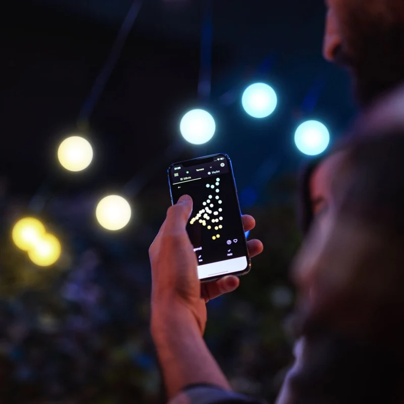 Twinkly 20m smarte Party Lichterkette orange und weiß mit 40 LEDs