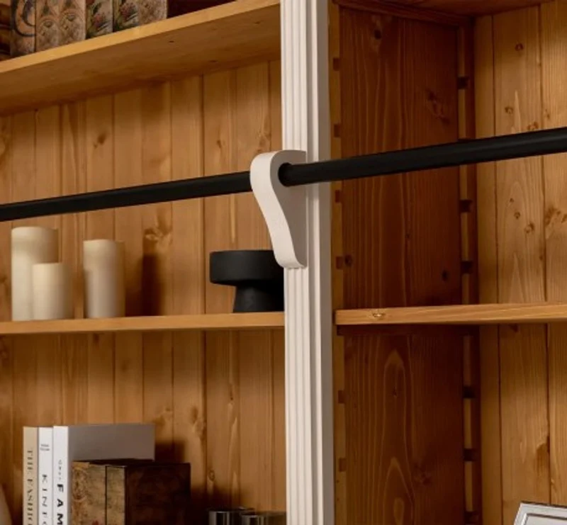Casa Padrino Bücherregal im Landhausstil mit Leiter, 290 x 40 x 257 cm