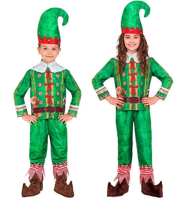 Weihnachtself-Kostüm für Kinder, 3-teilig