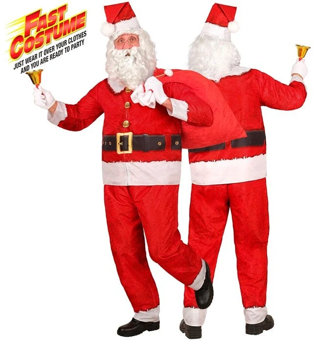 Weihnachtsmann-Kostüm für Herren, rot
