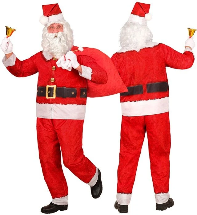 Weihnachtsmann-Kostüm für Herren, rot