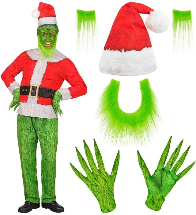 Der Grinch Kostüm Rot Grün