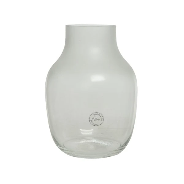 Glasvase oval unregelmaessig