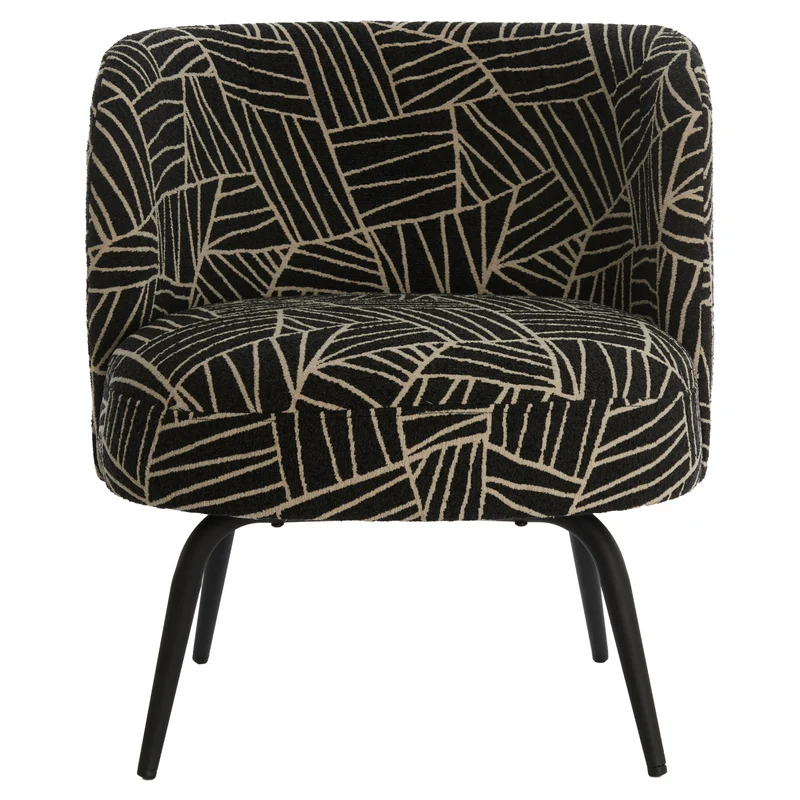 Stuhl DIEYDA Textil schwarz