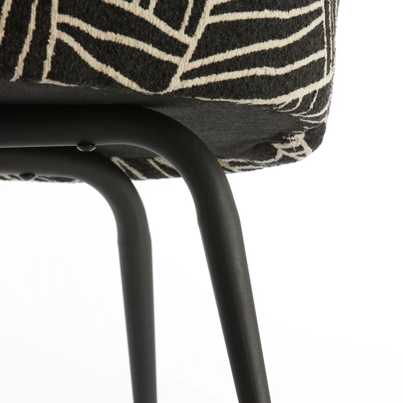 Stuhl DIEYDA Textil schwarz