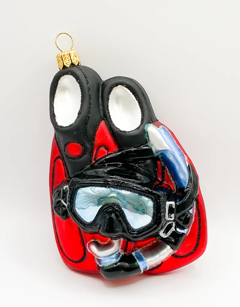 Taucher-Schnorchel Set mit Schwimmflossen