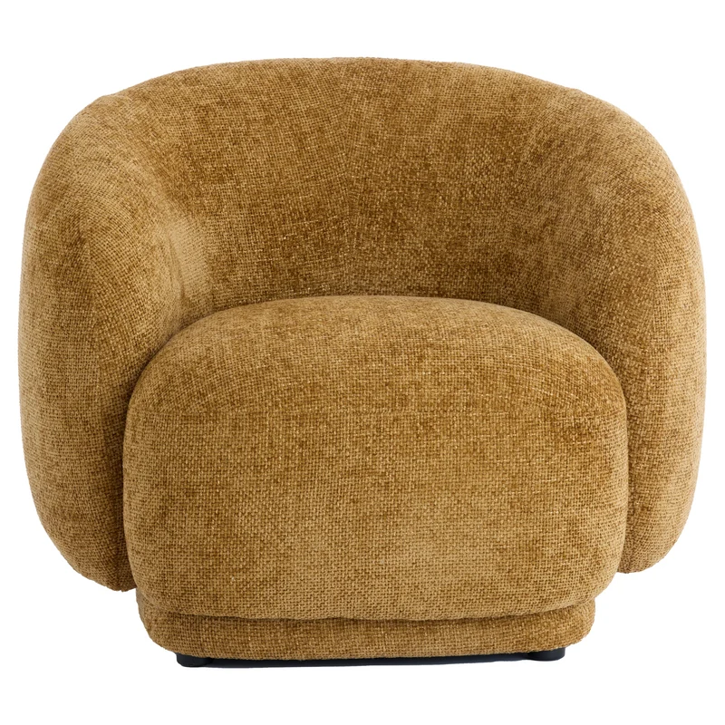 Loungesessel OVITO ocker gelb 93x87x73cm