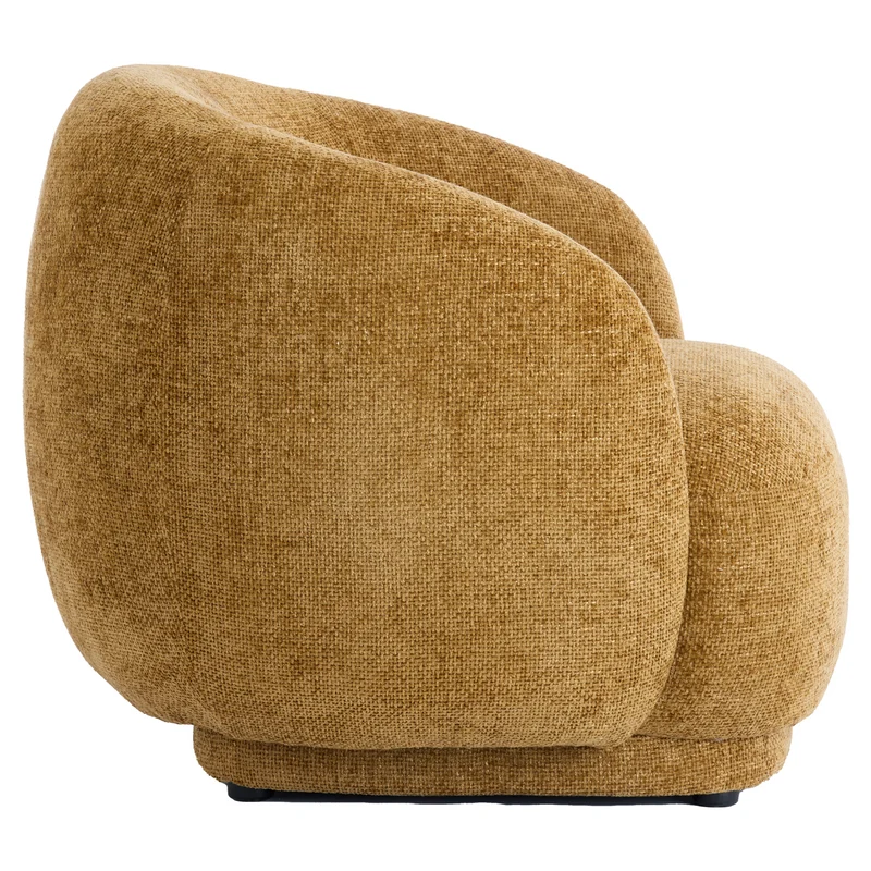 Loungesessel OVITO ocker gelb 93x87x73cm