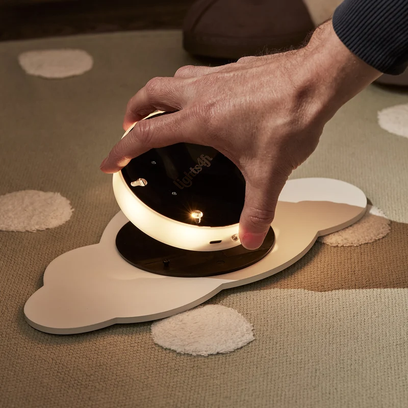 2er Set LED Wolke Nachtlicht wiederaufladbar mit Fernbedienung