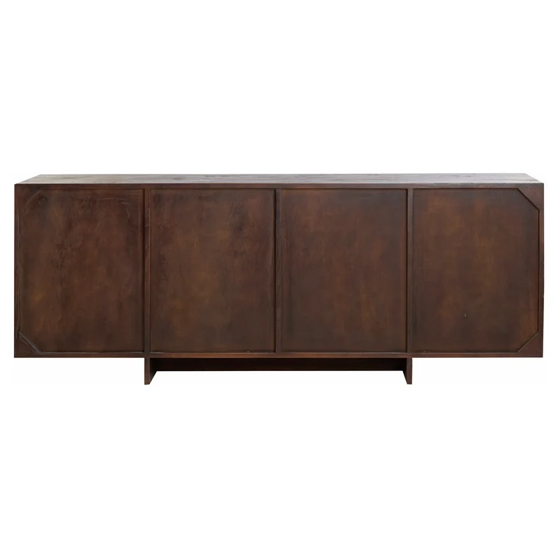 Anrichte LAVINIO Mindiholz dunkelbraun 200x45x76cm