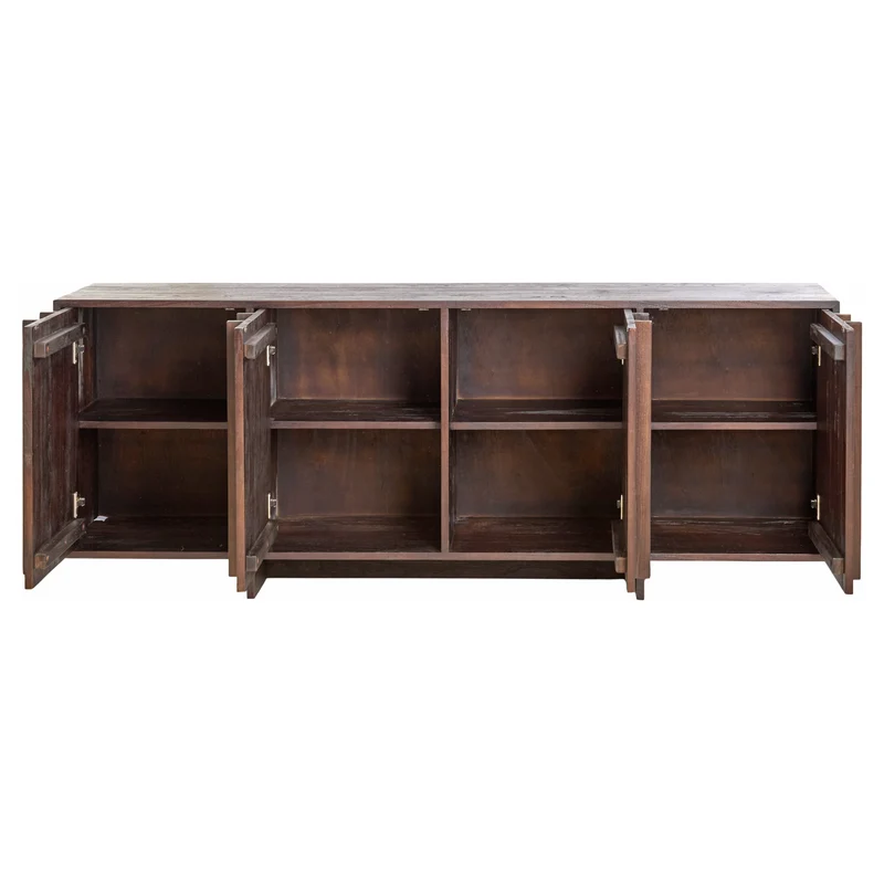 Anrichte LAVINIO Mindiholz dunkelbraun 200x45x76cm