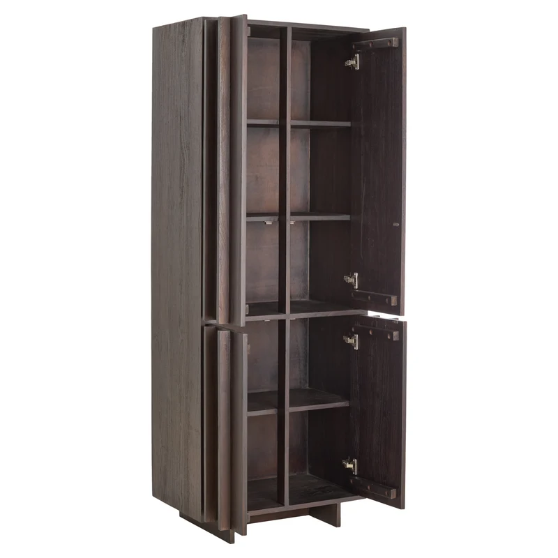 Hochschrank LAVINIO Mindiholz braun 75x45x200cm