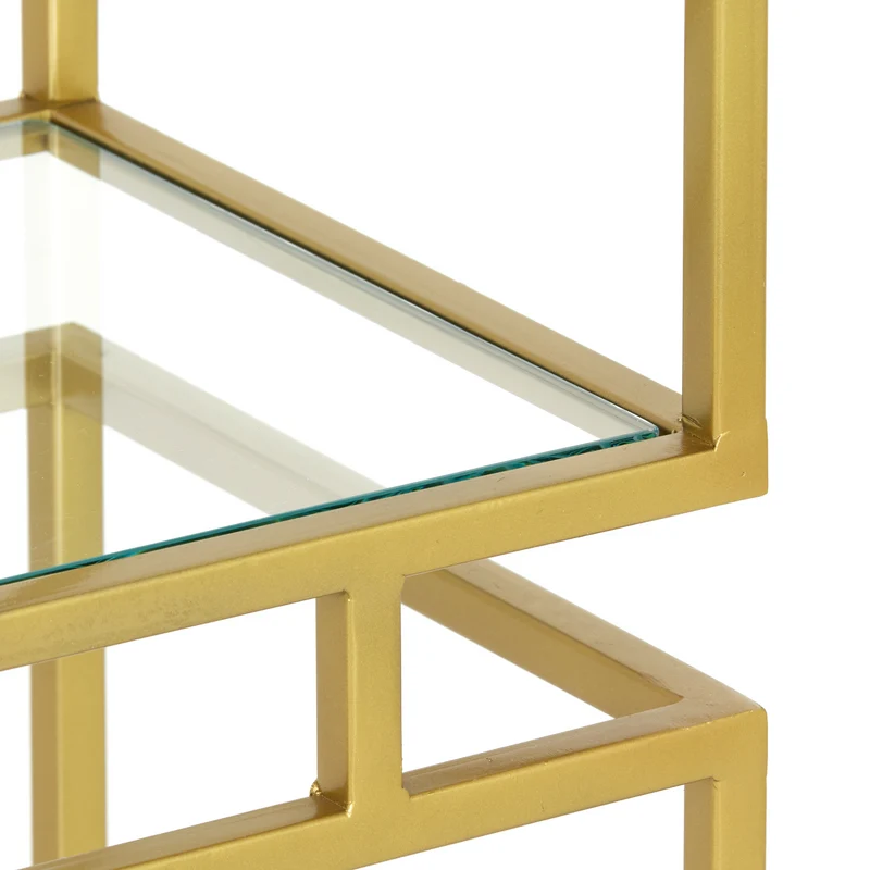 Regal LUCAMBO, Metall bronze 100x30x204cm