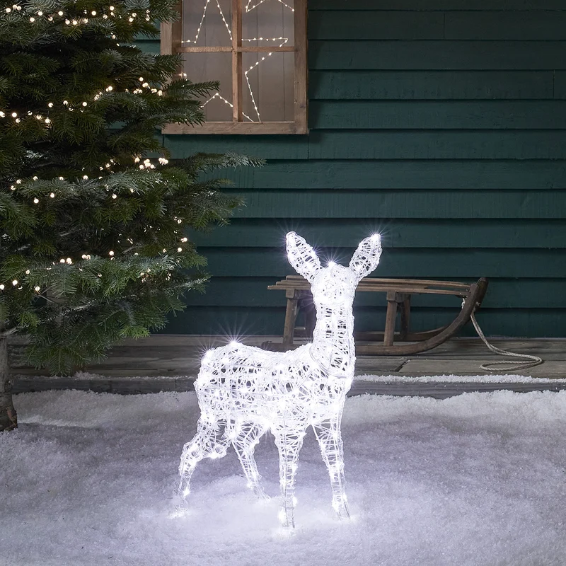 Bicolor LED-Rentier Rehkitz L Swinsty
