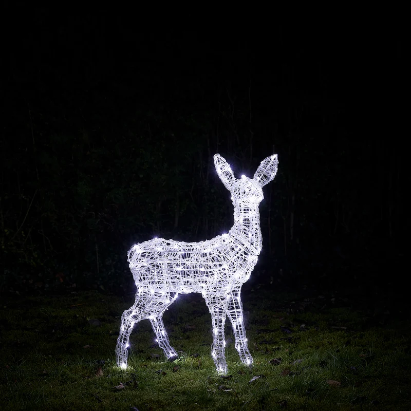 Bicolor LED-Rentier Rehkitz L Swinsty