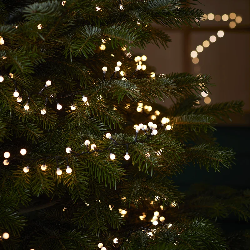 500er LED Kompakt Lichterkette Kugeln warmweiß