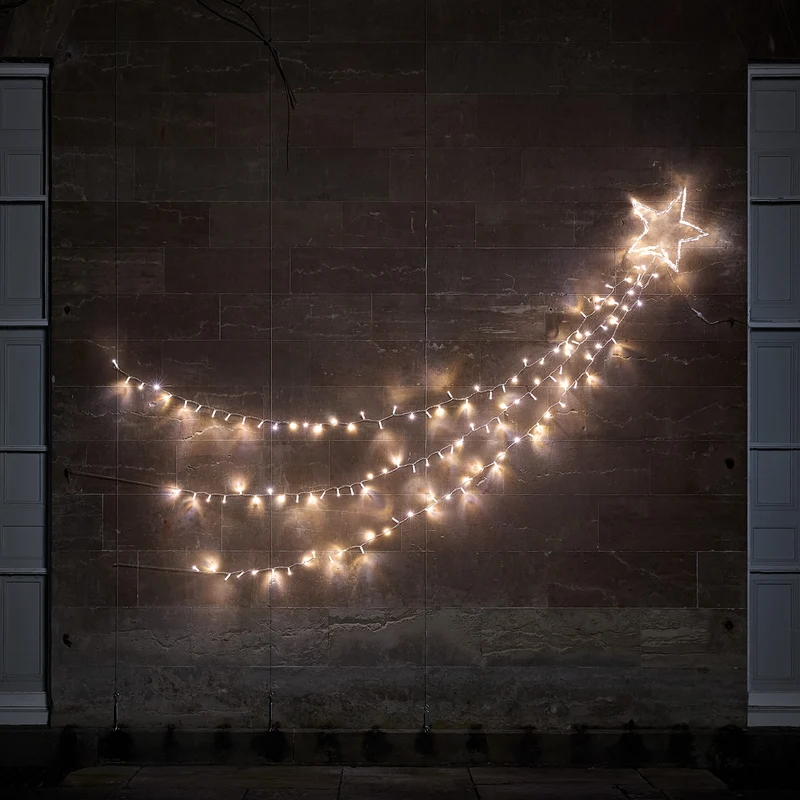 Weihnachtsdeko außen Bicolor LED Sternschnuppe