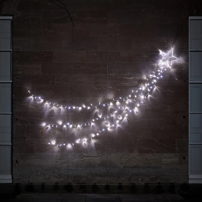 Weihnachtsdeko außen Bicolor LED Sternschnuppe