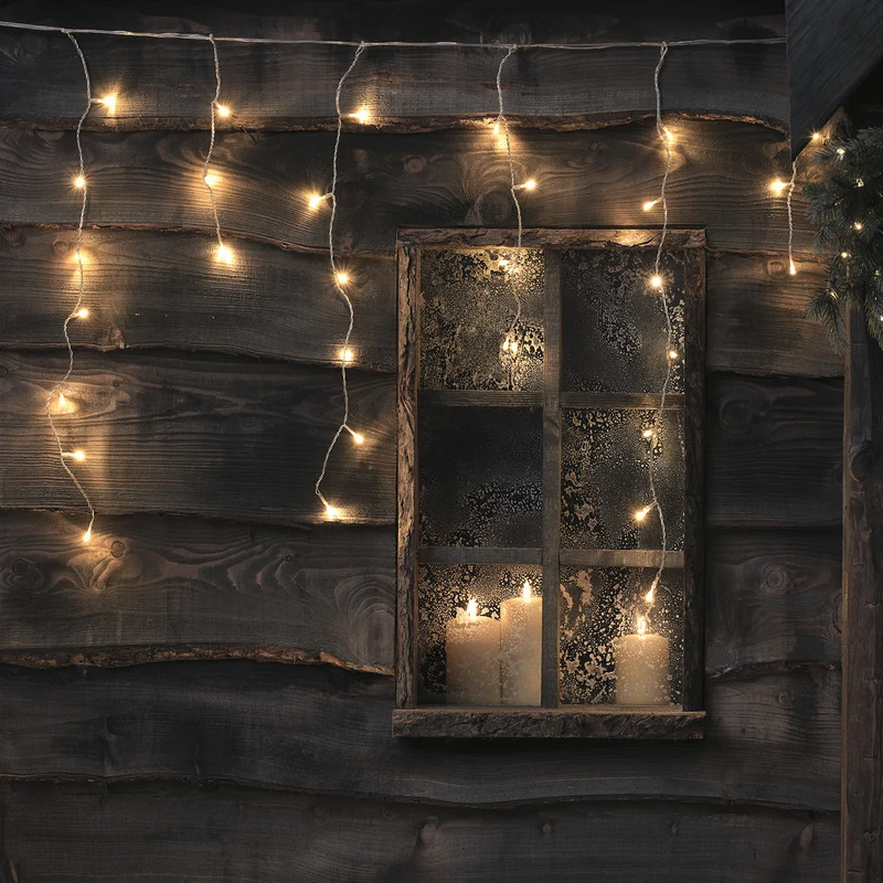 6m Bicolor LED Eiszapfen Lichterkette