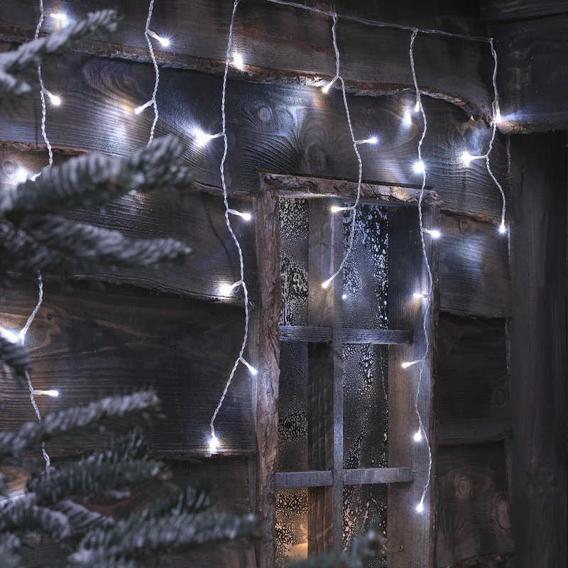 6m Bicolor LED Eiszapfen Lichterkette