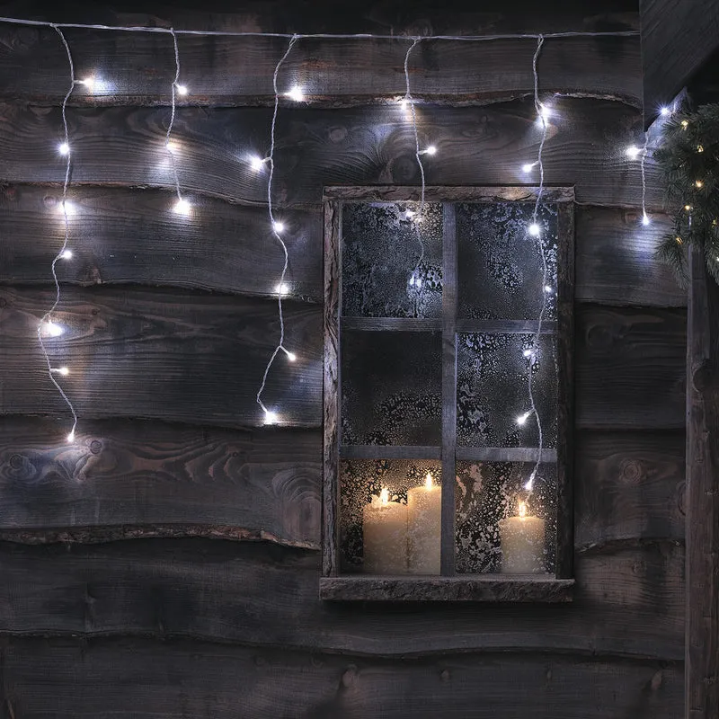 6m Bicolor LED Eiszapfen Lichterkette