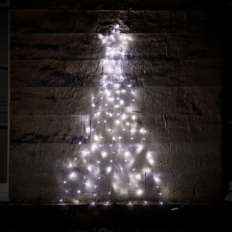 Wanddeko Bicolor LED Weihnachtsbaum mit Fernbedienung
