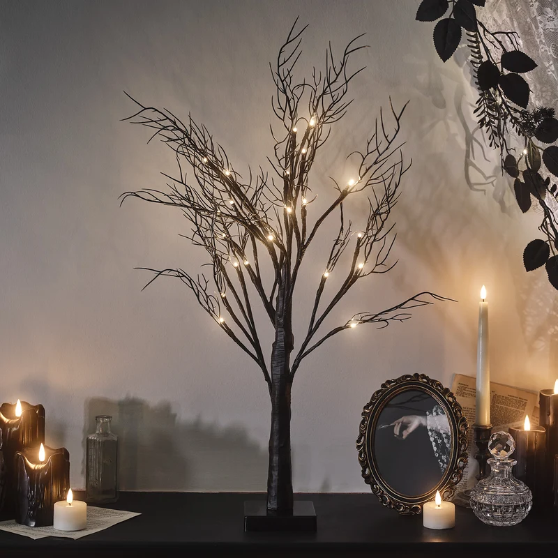 70cm Halloweendeko LED Baum