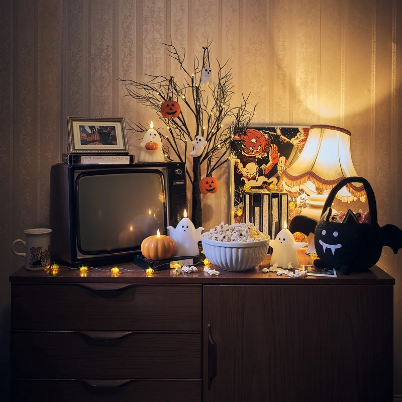 70cm Halloweendeko LED Baum