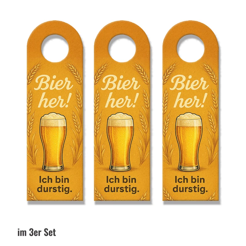 Bier her! Prost! Auf die Freundschaft! Türhänger Bierfans