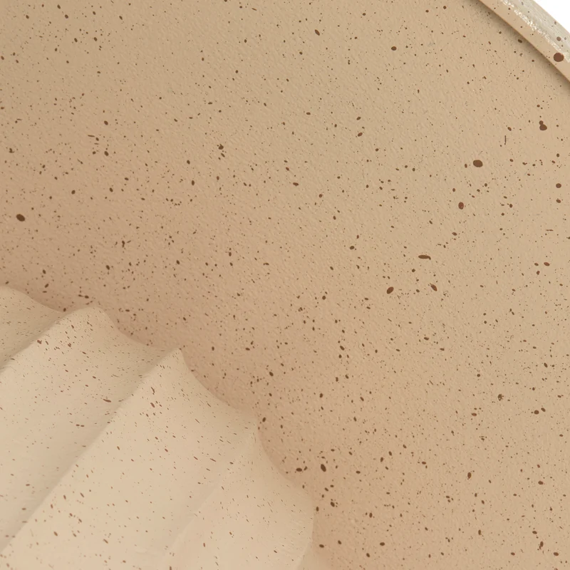 Beistelltisch VEGLIA matt sand hellbraun gesprenkelt Ø60x38cm
