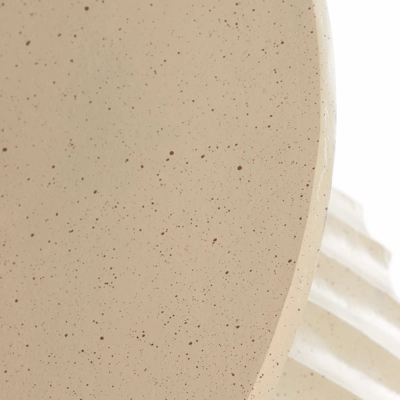 Beistelltisch VEGLIA matt sand hellbraun gesprenkelt Ø70x33,5cm