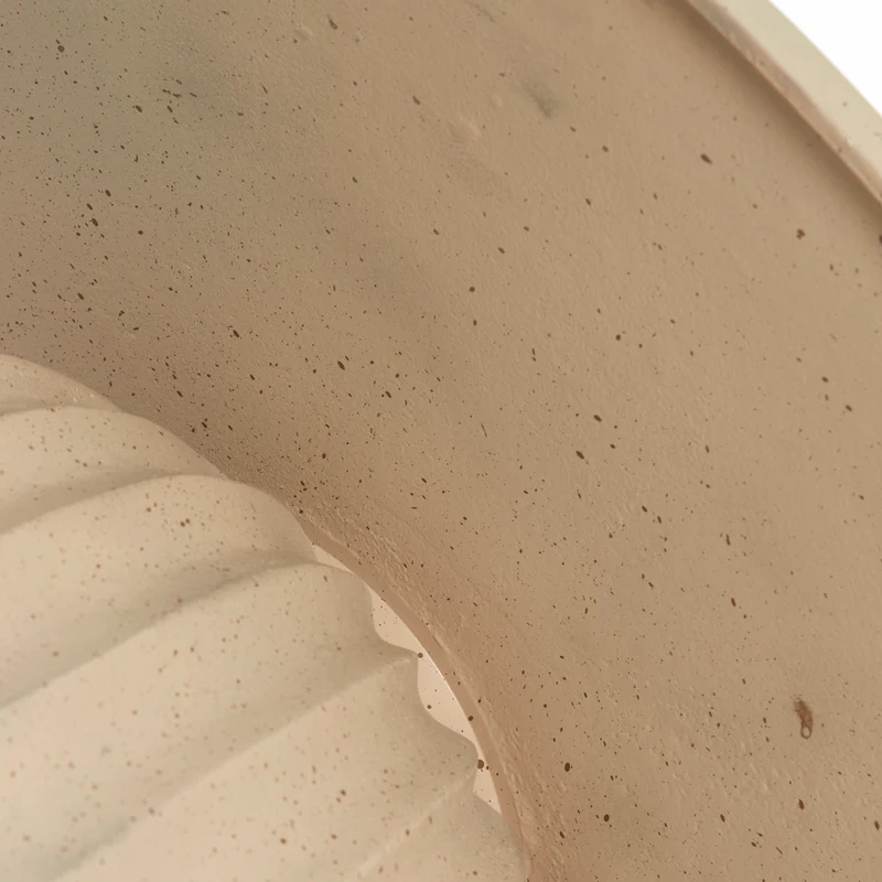 Beistelltisch VEGLIA matt sand hellbraun gesprenkelt Ø70x33,5cm