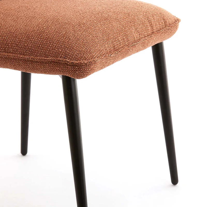 Esszimmerstuhl VADENI Polyester terra 2er-Set