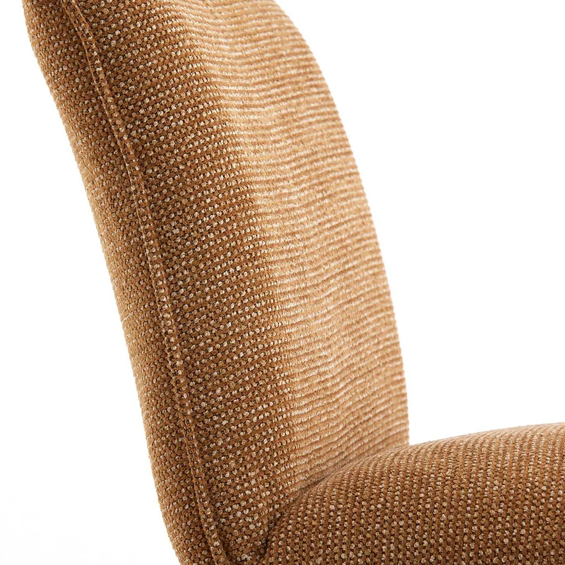Esszimmerstuhl VADENI Polyester ocker 2er-Set