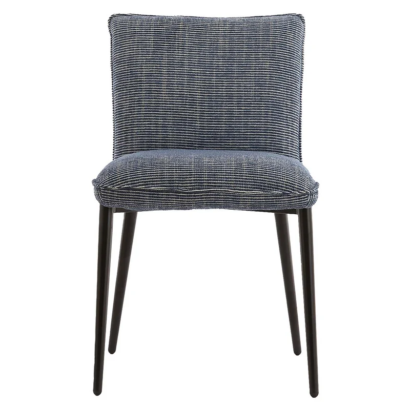 Esszimmerstuhl VADENI Polyester blau 2er-Set