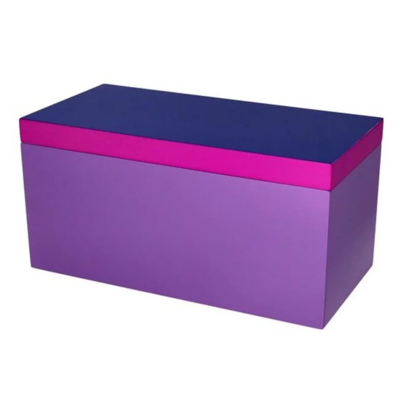 Neo Box M dunkelblau/neon lila/lila 13x13x26cm