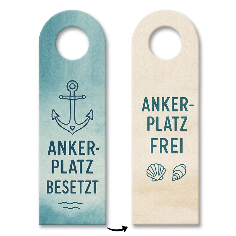 Anker maritim Türhänger Ankerplatz besetzt frei