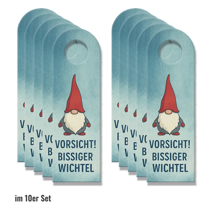 Vorsicht bissiger Wichtel im Einsatz Türhänger