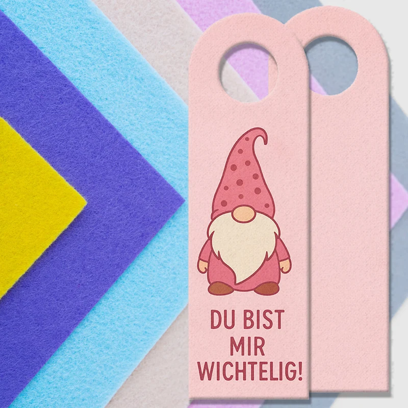 Cartoon Wichtel du bist mir wichtelig Türhänger