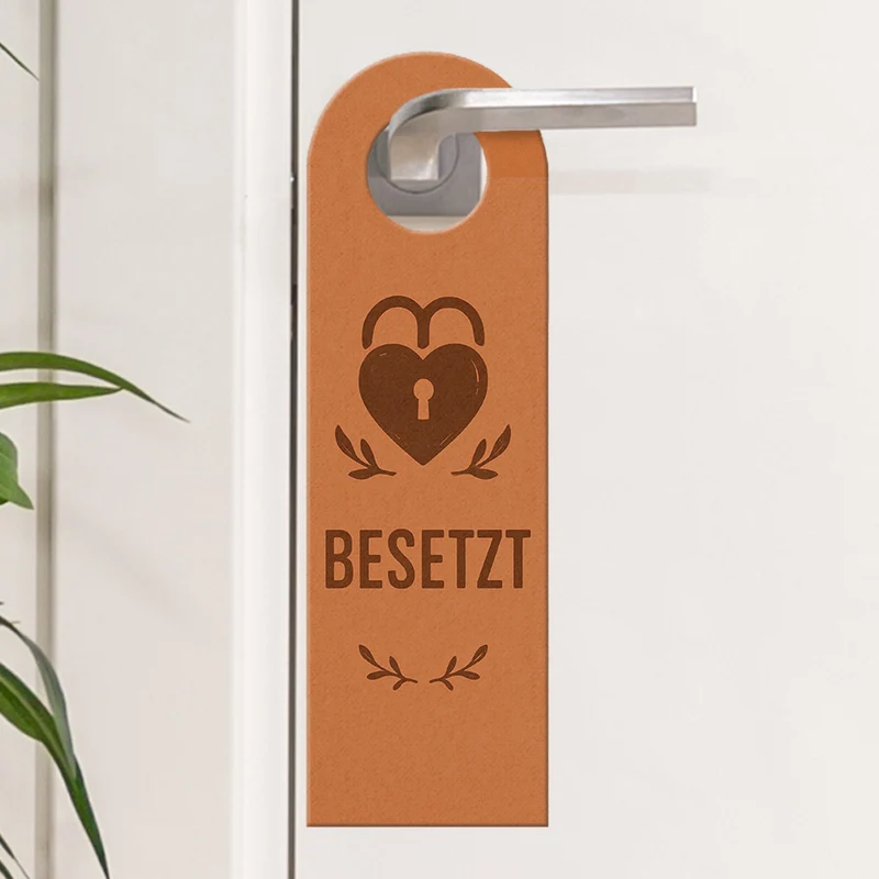 Frei Besetzt Herz Türhänger Vintage Herzdesign
