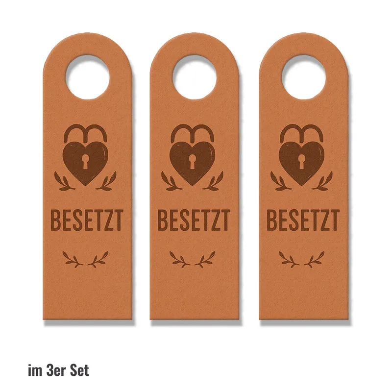 Frei Besetzt Herz Türhänger Vintage Herzdesign