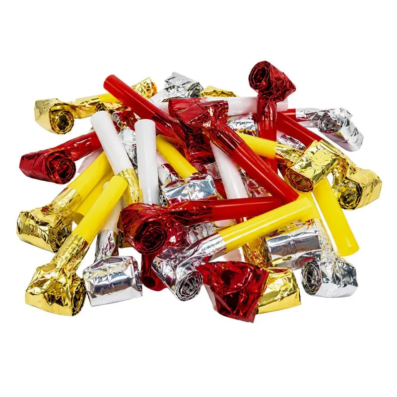 Farbige Rollzungen, Metallic, 36 Stück